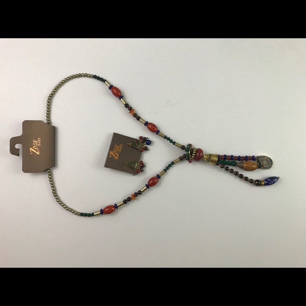 Necklace and earrings